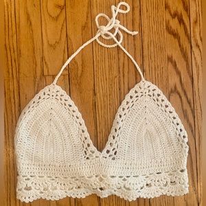 Lulus White Crochet Crop Top